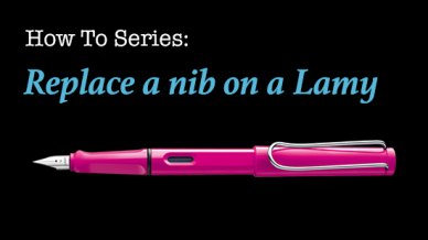 how to replace a nib on a lamy safari